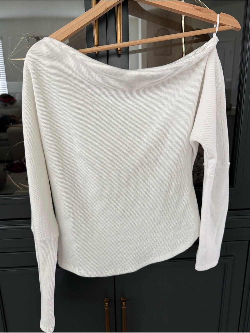 We The Free Off-Shoulder Waffle Knit Top
